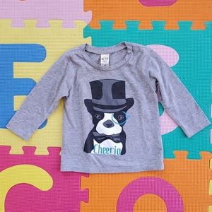 Kavio! Infant Boston Terrier Cheerio tshirt, 6 mo